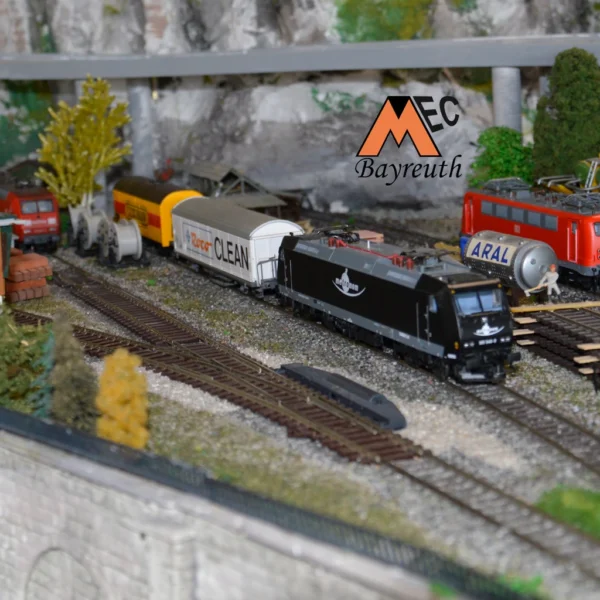 Abstellgleise für Güterwagons und Lokomotiven sind genügend vorhanden.