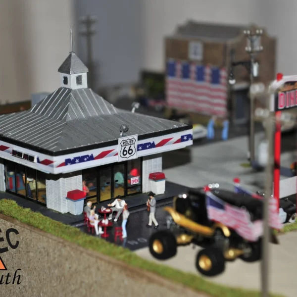 Route 66 - typisches US DINER als Ausstattung auf der US Anlage.