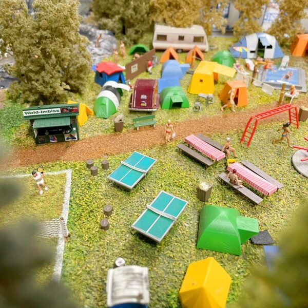 Die Ferien gehen zu Ende. Am Campingplatz ist jedoch noch viel Betrieb.