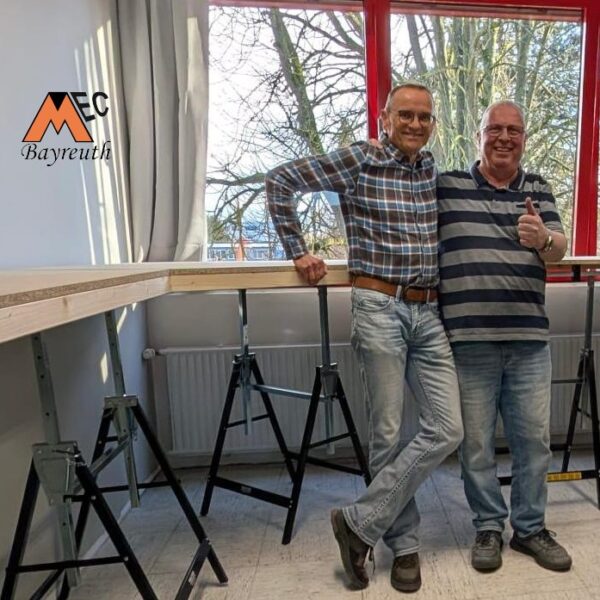 Frank und Thomas die beiden Verantwortlichen für die N-Anlage "Octopus" im Clubdomizil.