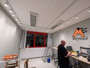 Bau der Spur N Anlage „Octopus“ im Clubdomizil